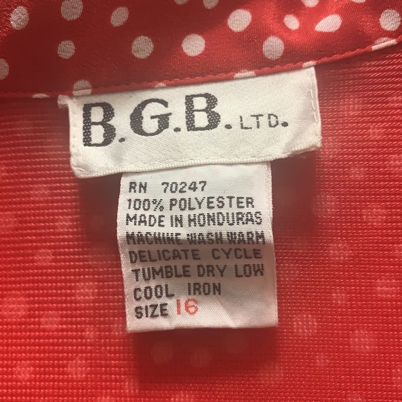 Vintage Polka Dot Dress Size 16 - Picture 6 of 13